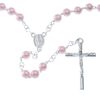 Alexander Castle Rose Pink 6mm Rosary Beads