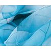 Lotus Flower Pattern Chiffon Silk Style Scarf Shawl (Light Blue)(Size: M)
