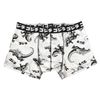 Small Planet Godzilla Boxer Briefs, Men's Underwear, Allover Pattern, WH (Large)