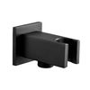 ENKI, EO021, Contemporary Square 3 Function Hand Shower Kit Incl. Hose and Wall Bracket with Outlet, Black