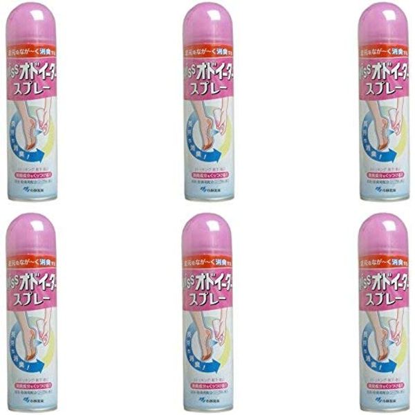 Miss Odoeater Shoe Deodorizing Spray for Stockings, Socks, Shoes, Soap-like Scent, 5.1 fl oz (150 ml) (6 Pieces)