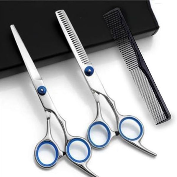 HOPUXO Haircutting Scissors Set, Thinning Scissors, Hair Cutting Scissors, Haircut, High Quality Forged Finish, Haircutting Scissors, Hairdresser, Beginner, Self-Cutting Scissors, Professional Grade, Excellent Sharpness