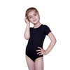 Evoni Children's Girls Bodysuit Round Neck Short Sleeved Bodysuit | Various Colours & Sizes. Print Studs on the sides Linen Cotton | Easy to Clean and comfortable | Turn | Infant Onesie Snapsuit - 110 black