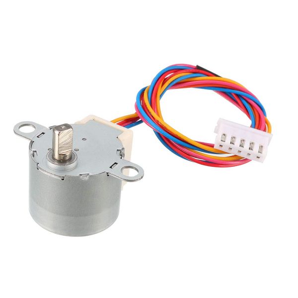 sourcing map 24BYJ48 DC 12V Reduction Stepper Motor Micro Reducer Stepping Motor 4-Phase 5-Wire