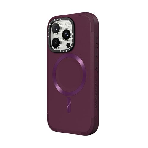 CASETiFY Force Case for iPhone 16 Pro [Slim / 6.6 ft. 3X Military Grade Drop Protection/Compatible with Magsafe] - Mulberry