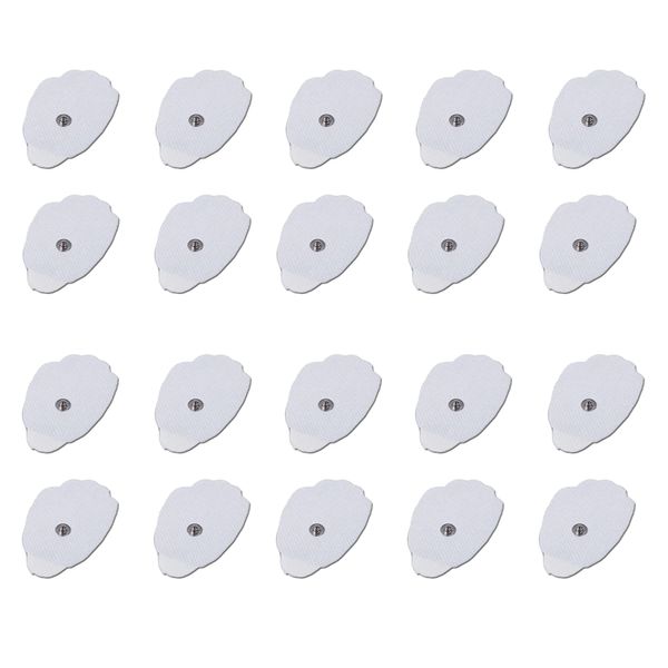 Tens Unit Pads Patches Replacement Reusable 20 (10 Sets) Stick-on Pads FDA 510(k) Cleared