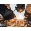 Oqard Reflective Paracord Fire Starter with Clip Hook - Black
