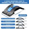 2024 Back Stretcher 4 Level Back Cracker Lower Back Pain Relief Device Adjustabl