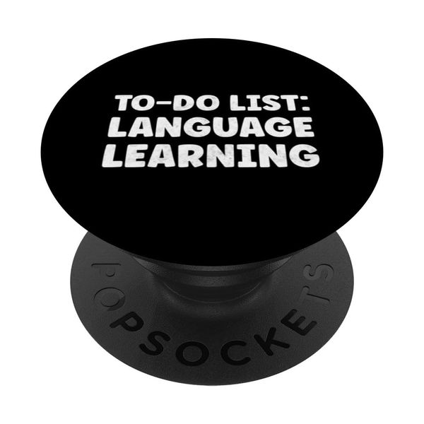 Funny Language Learning Lover Quotes Linguistics Teacher PopSockets Swappable PopGrip