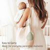 Andy Bear Baby Pacifier Storage Case Paci Holder Case Pear Shape 3 Pack-Ivory Sage Blush