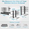 8 Tier Pot and Pan Organizer Rack for Cabinet with 3 DIY Methods, Adjustable ...