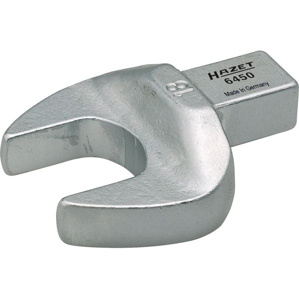 Hazet 17 mm/9 x 12 mm Insert Open-End Wrench - Silver