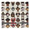 Personalized Hipster Dogs Washcloth