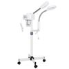 2in1 Facial Steamer on Wheels Ionic Ozone w/5X Magnifying Lamp Hot Mist Function