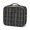 Francfranc Franc Tweed Vanity Makeup Bag, Black