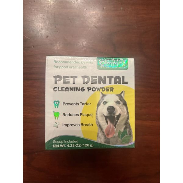 Pet Dental Powder 120G, Dog Dental Care Breath Freshener, Dental Powder for Dog