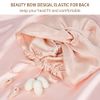 OLESILK 22 Momme Silk-Bonnet for Sleeping, 22 Momme 100% Mulberry Silk Sleep Cap for Women, Silk Hair Wrap for Curly Hair, Pink