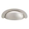 Sourcingmap Cup Drawer Pulls, Kitchen Cabinet Dresser Pull Handles Silvery, 2.71" Hole Centers, 5 Pack