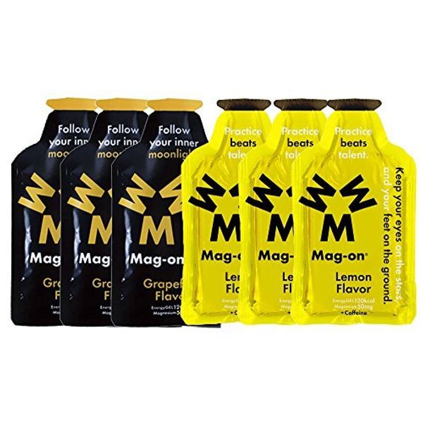 Mag-on Energy Gel, 3 Grapefruits, 3 Fresh Lemon Set of 6