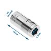 2Pcs 1/4" Square to 1/4" Hex Converter, Metal Socket Bit Adapter for Screwdriver Accessories