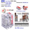 110V Electromagnetic Relay 110V-120V AC Coil 10Amp 8 Pin DPDT with Test Button, LED Light Module, UL Certification