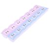 Pills Box 7 Days Weekly Tablet Medicine Box Holder Storage Organizer (2 Rows Random Colour)