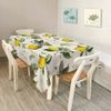 Walmsco Tablecloth Yellow Lemon Butterfly Decor For Dining Room Kitchen Rectangular Table Cover 132 * 178cm