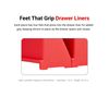 TEKTON 40-Tool Modular Driver Organizer Set (Red) | ODM91240 | Made in USA