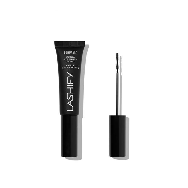 Lashify Extra Strength Bond with Charcoflex Eyelash Glue for False Lashes and DIY Lash Extensions in Sleek Black