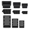 Storage Bins Plastic Order Picking Parts Boxes Lid Scooped Front Stackable Wall Garage Workshop Tool Container (Without lid, S - 155x100x70mm)