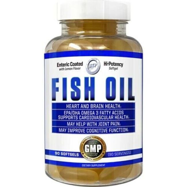 HI-TECH PHARMACEUTICALS FISH OIL Omega 3 90ct. Softgels Fresh 10/25EXP