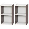 Iris Ohyama UB-6035 Space Unit Set of 2 Off-White/Brown