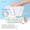 Face Towel 120 Counts, Cotton Tissue Dry Face Wipes for Women, Unscented and Ultra Soft Disposable Face Towel, Cotton Dry Baby Wipes, Make Up Removing Thickening for Sensitive Skin 20x20cm