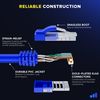 Maximm Cat 6 Ethernet Cable 5 Ft, (12-Pack) Cat6 Cable, LAN Cable, Internet Cable, Patch Cable and Network Cable - UTP (Blue) 5 Feet ethernet Cord