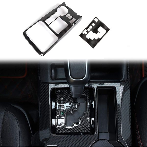Carbon Fiber Gear Shift Panel Decor Cover Trim Kit for 4Runner 2010+ Accessories