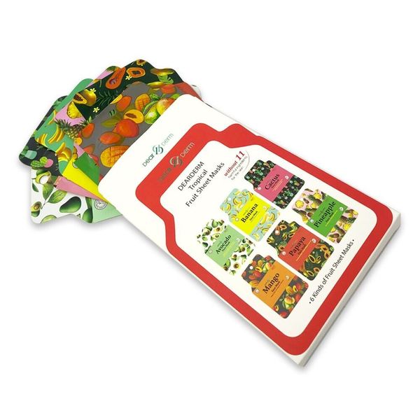 Dearderm Tropical 6 Kinds Fruit Sheet Mask Set