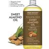 Cold Pressed Sweet Almond Oil - Triple AAA+ Grade Quality, For Hair, For Skin and For Face, 100% Pure and Natural with Pump dispenser, 16 fl oz