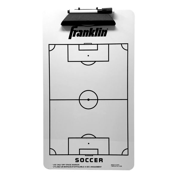 Franklin Sports Dry-Erase Coaching Clipboard - Includes Dry-Erase Marker and Eraser