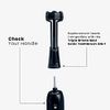 COMPATIBLE WITH THE TRIPLE BRISTLE MAX ONLY | Triple Bristle Max Replacement Brush Head Refills | Charcoal Infused | Innovative 3 Head Design | Compatible with Triple Bristle Max ONLY | 2 Pack (Black)