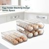 2 Layer Automatic Rolling Egg Holder Storage Container For Fridge Refrigerator