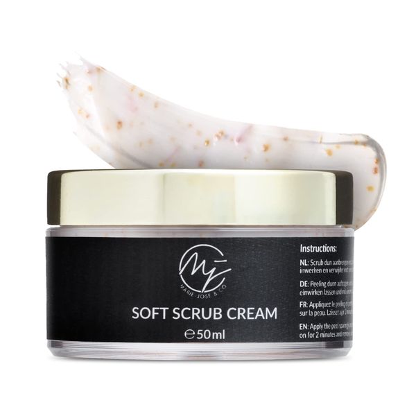 Eyebrow Peeling Cream - Brow Exfoliator - Professional Eyebrow Scrub Cream by Marie-José & Co - Your Secret to Long-Lasting Eyebrow Makeup & Dye (1.7 fl.oz)