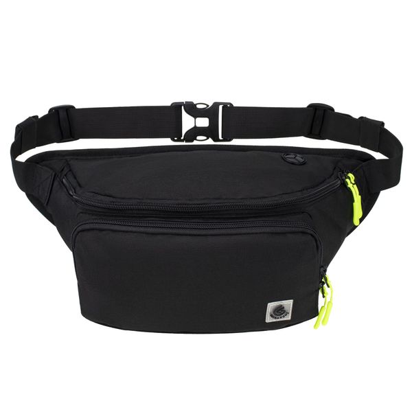 Gisdanchz Bauchtasche Gürteltasche Herren Damen für Reise Sport Outdoor, Wasserdicht Elegant Klein Hüfttasche Groß Herren Damen Frauen Fanny Pack Waist Bag Hip Bag for Men Women, Schwarz