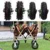 8 inch Heavy Duty Industrial Rubber Caster Wheels,4 Pack Rubber Inflatable