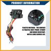 Partuto LED Display Digital Radiator Fans Controller Wiring Harness/Dual Relays/Durable / 1 pcs Replacement