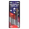 Mayhew 90402 Carded Punch and Chisel Set, 5-Piece , Black