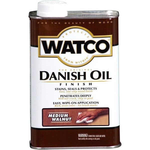 6 PK Watco Transparent Medium Walnut Oil-Based Danish Oil Wood Stain 1 qt