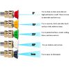 Tool Daily Pressure Washer Spray Nozzle Tips Multiple Degrees, 1/4 inch 5-Pack (2.5 GPM)