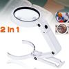 Foldable 5X 11X Magnifier with 2 Brightness Adjustable Lights