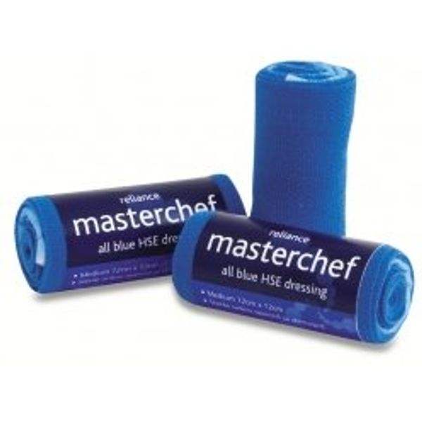 MasterChef Blue HSE Dressing Medium, Sterile 12cm x 12cm(Pack 3) (RL942)