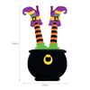 Cauldron and witch window sticker | Halloween window stickers